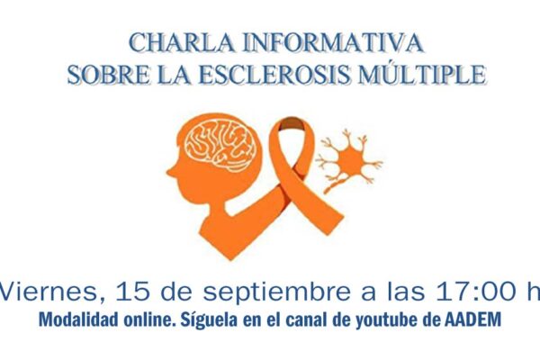 Cartel charla informativa esclerosis multiple